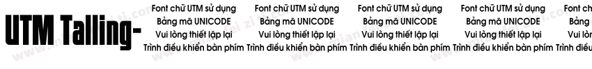 UTM Talling字体转换